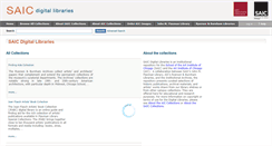 Desktop Screenshot of digital-libraries.saic.edu