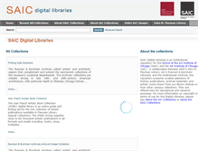 Tablet Screenshot of digital-libraries.saic.edu